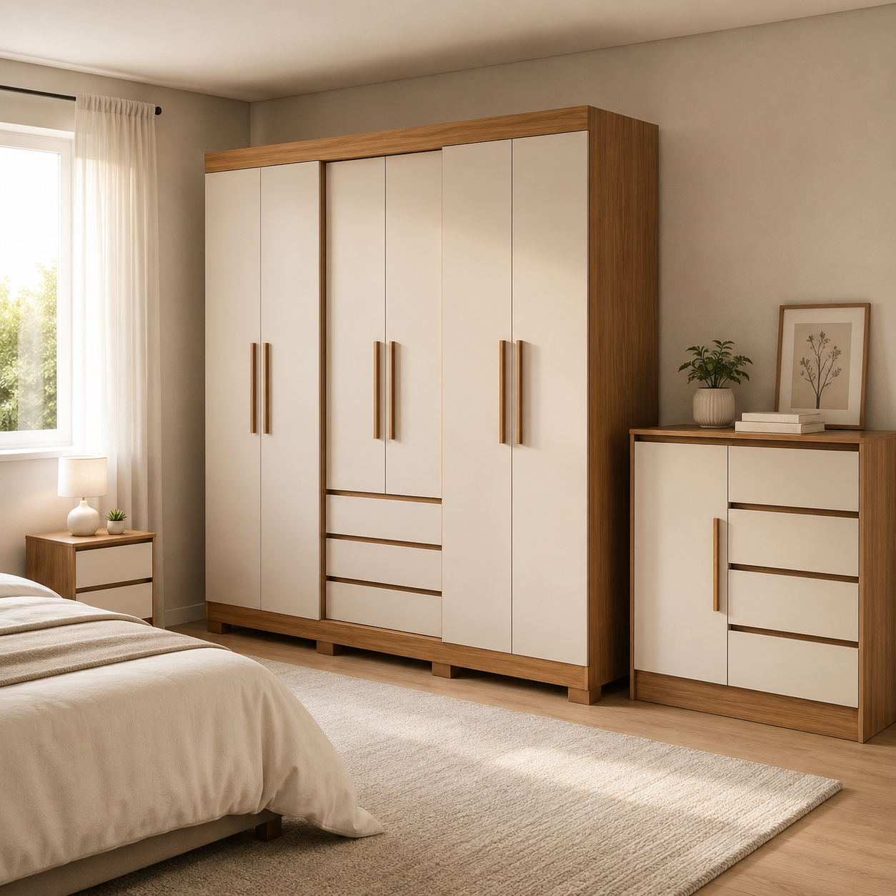 Quarto com organização inteligente!